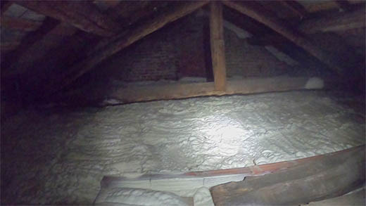 isolamento termico solaio in legno con Fastisol