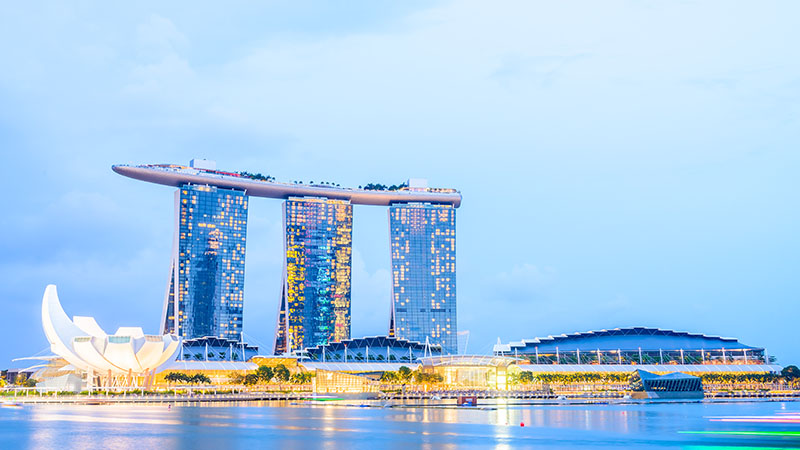 il Marina Bay Sands di Singapore